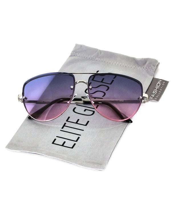 Elite Oversized Rimless Gradient Sunglasses