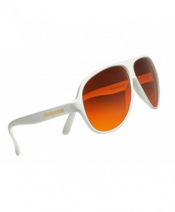 Official BluBlocker White Aviator Sunglasses