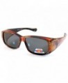 Floral Pattern Rectangular Polarized Sunglasses