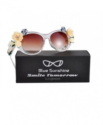 Sunglasses Oversized Glasses Flowers Protection