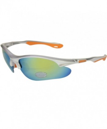 Polarized Mirrored Sport Sunglasses Silver