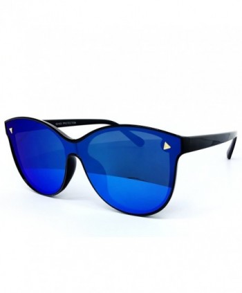 O2 Oversize Wraparound Semi Rimless Sunglasses