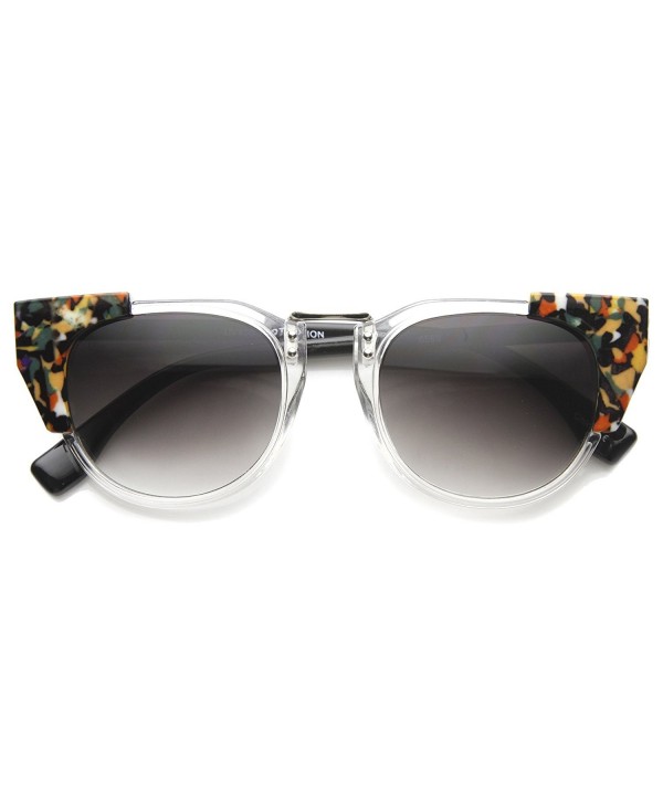zeroUV Womens Sunglasses Clear Silver Lavender
