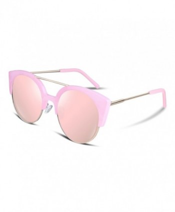 FEISEDY Fashion Mirrored Sunglasses Women