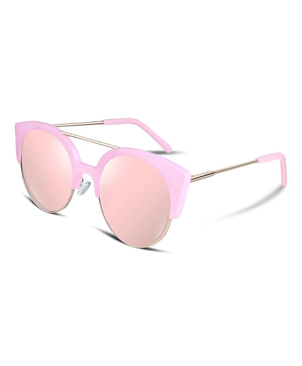 FEISEDY Fashion Mirrored Sunglasses Women
