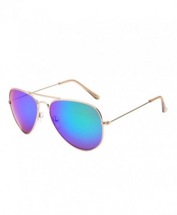 Classic Mirrored Aviator Sunglasses Double