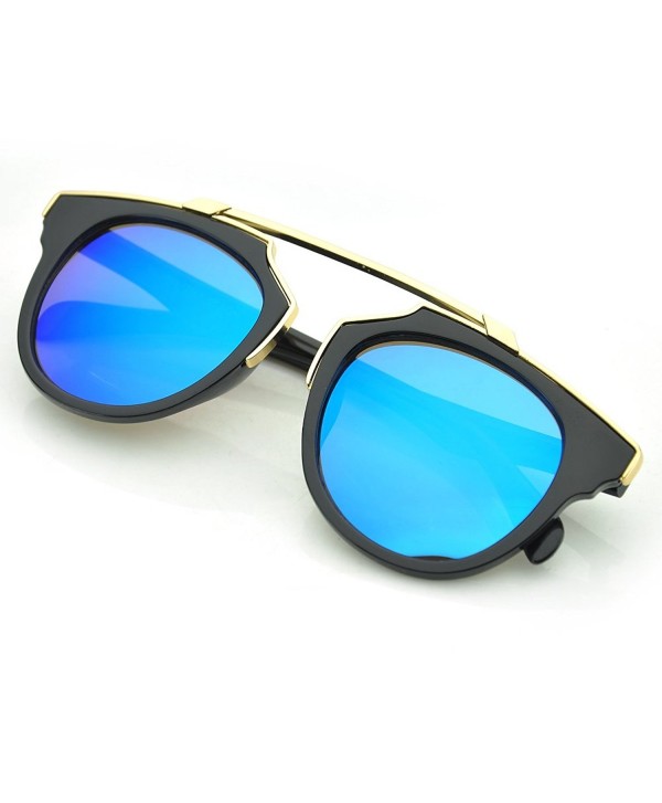 Womens Fashion Cat Eye Desginer Vintage Colored Lens Sunglasses Blue Cg125930ior