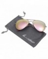 WODISON Mirrored Aviator Sunglasses Sunglass