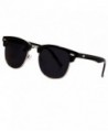 COCOKOEY Semi Rimless Mirrored Sunglasses Reflective