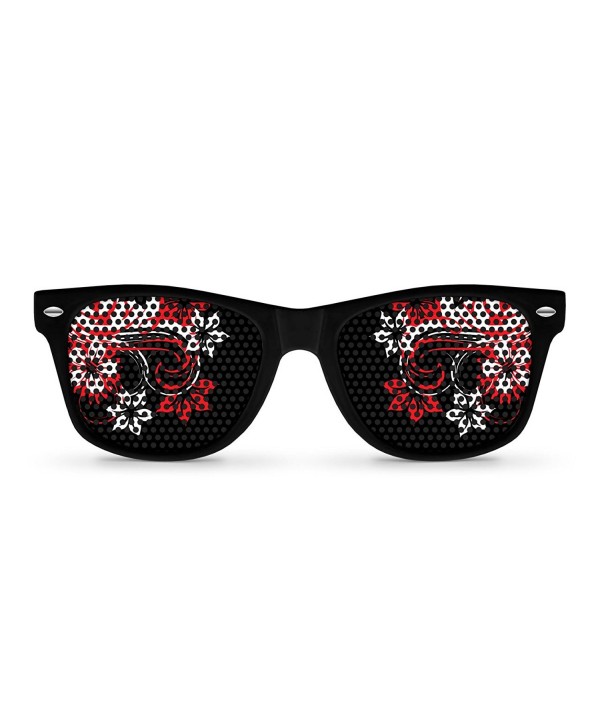 GEISHA Black Retro Party Sunglasses