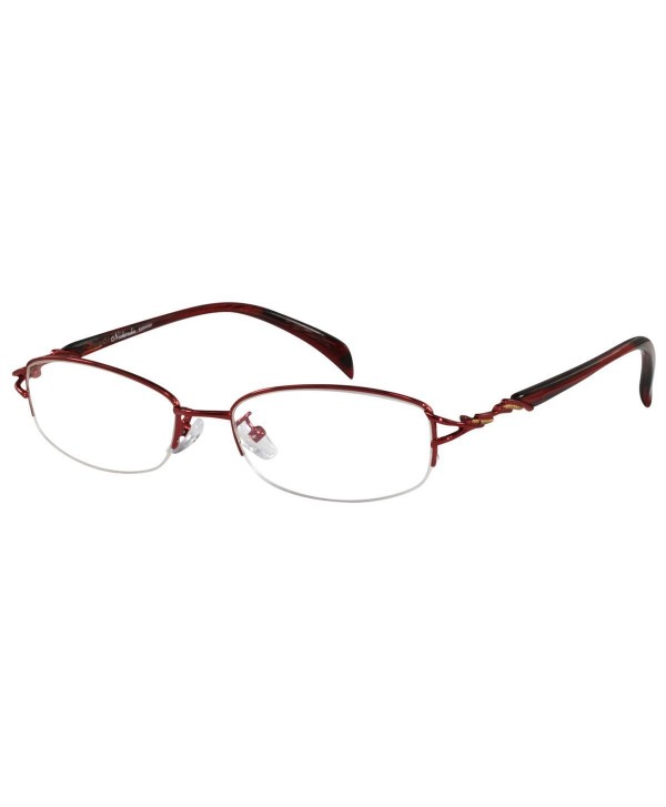 Stainless Steel Reading Glasses Burgundy