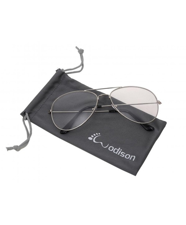 WODISON Vintage Reflective Aviator Sunglasses