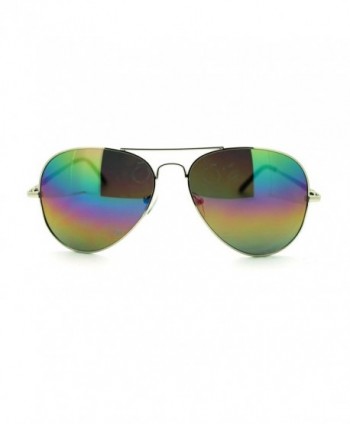 Mirror Police Motorcycle Aviator Sunglasses