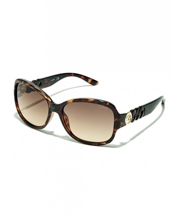 GUESS Factory Womens Chain Temple Sunglasses