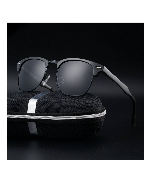 Aluminum Driving Polarized Sunglasses black black