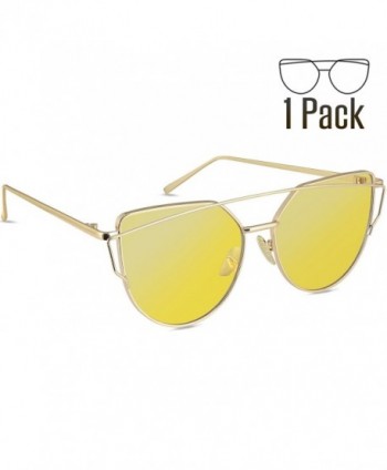 Livh%C3%B2 Sunglasses Mirrored Lenses Yellow