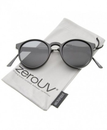 zeroUV Rimmed Temple Sunglasses Black Silver