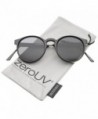 zeroUV Rimmed Temple Sunglasses Black Silver