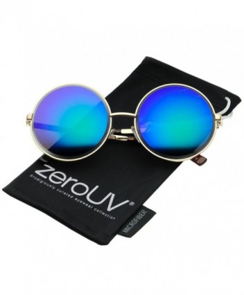 zeroUV Oversize Colored Sunglasses Green Purple