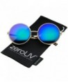 zeroUV Oversize Colored Sunglasses Green Purple