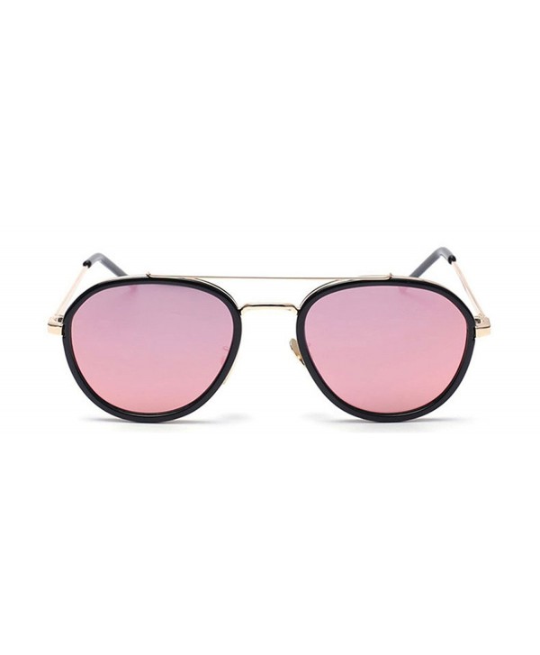 GAMT Round Aviator Sunglasses Mirrored