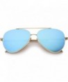 Lensiz Mirrored Aviator Sunglasses Teardrop