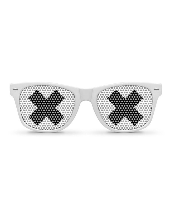 XX White Retro Party Sunglasses