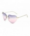 Flowertree Womens Rimless Oversized Sunglasses