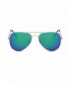 Coolsunny Classic Aviator Sunglasses Gold Green