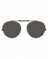 Visionaries Polarized Clip Sunglasses Round