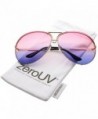 zeroUV Oversize Gradient Aviator Sunglasses