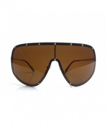 Oversized Shield Designer Polarized Sunglasses