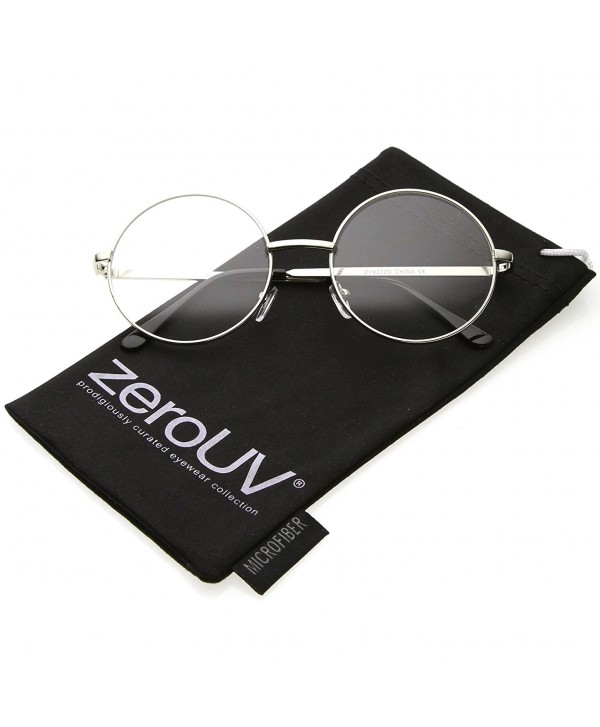 zeroUV Retro Lennon Glasses Silver