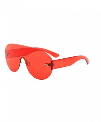 Aspen Rimless Shield Sunglasses Transparent