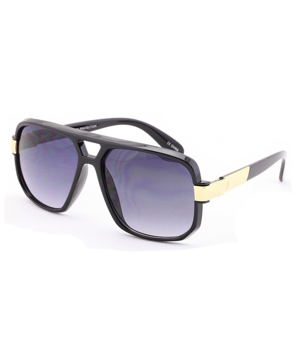 Classic Plastic Aviator Trimming Sunglasses