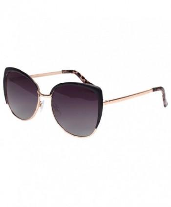 VIVIENFANG Semi Rimless Oversized Sunglasses 86447B