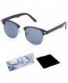 EVEE Semi Rimless Clubmaster Sunglasses MICROFIBER