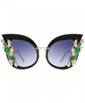 Slocyclub Overstated Jeweled Sunglasses Stylish