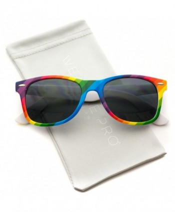 Rimmed Style Rainbow Mirrored Sunglasses