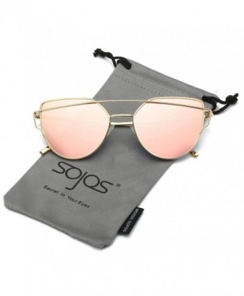 Mirrored Lenses Street Fashion Sunglasses