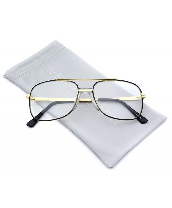 Classic Square Translucent Aviator Glasses