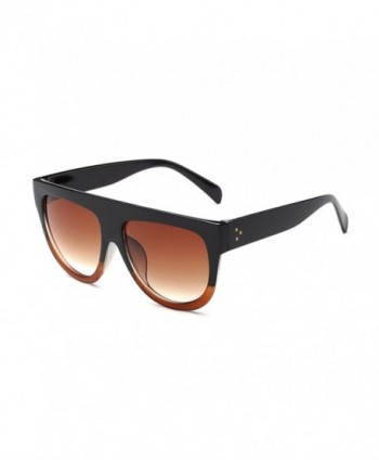 Coolsunny Fashion Gradient Sunglasses Black Brown