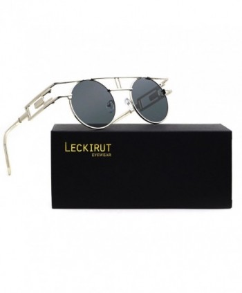 Leckirut Sunglasses Vintage Steampunk Reflective