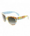 Tropical Pineapple Wayfarer Sunglasses Black