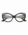 zeroUV Pointed Fashion Glasses Cheetah