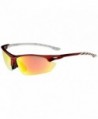 Beton Two Toned Half Frame Sunglasses Red White