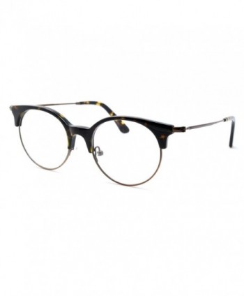 TIJN Cateye Eyeglasses Semi rimless Glasses