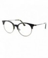 TIJN Cateye Eyeglasses Semi rimless Glasses