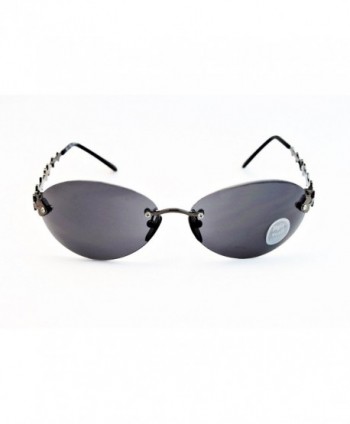 Semi-rimless sunglasses