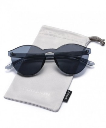 COASION Rimless Sunglasses Transparent Fashion